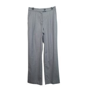 Ann Taylor Pleated Dress Pants 4 Gray NWT Stretch